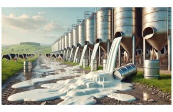 As regulamentações canadenses sobre laticínios levam ao desperdício de milhões de galões de leite