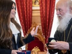 O novo embaixador de Trump, Guilfoyle, visita o chefe da Igreja Ortodoxa Grega