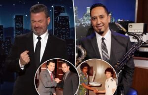 Jimmy Kimmel começou a chorar ao prestar homenagem a seu amigo de infância, o líder da banda Cleto Escobedo, após sua morte