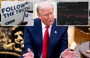 A queda das ações da TRUMPET Media ocorre todos os dias, destruindo US$ 5 bilhões da riqueza da primeira família na queda da criptografia