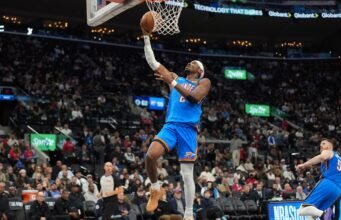 Shai Gilgeous-Alexander marca 20 pontos pelo 80º jogo seguido