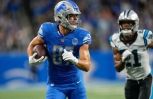 Lions TE Sam LaPorta (costas) descartado contra os Eagles