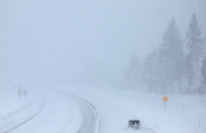 O estado emitiu um alerta climático de inverno para até 5 polegadas de neve