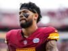 O novato do Commanders sofreu uma derrota dupla após uma forte punição da NFL