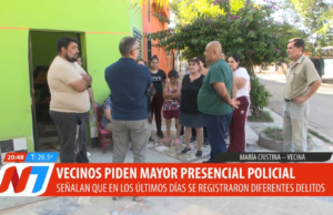 Vizinhos do bairro central de Argentino pedem maior presença policial devido ao aumento de assaltos