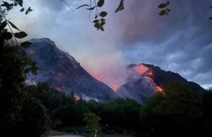 Em Epuyén SOCIEDAD El Intransigente houve um incêndio de mais de 200 hectares