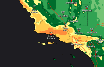 Medos de chuva e deslizamentos de terra, avisos de evacuação