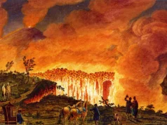 Vulcão mecânico do século 18 volta à vida após 250 anos