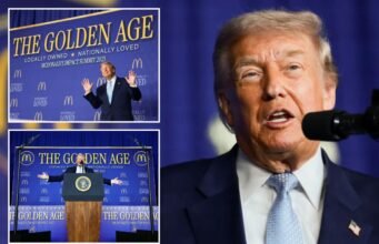 Trump promete que ‘os preços estão caindo’ em discurso aos proprietários do McDonald’s