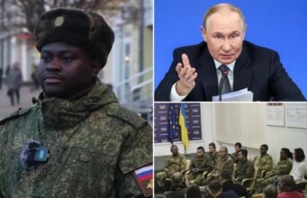 Mais de 1.400 africanos foram atraídos para lutar na guerra de Putin na Ucrânia