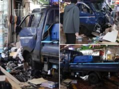 Duas pessoas morreram e 18 ficaram feridas quando um caminhão atropelou pedestres em um mercado sul-coreano