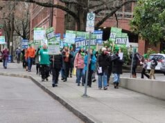 Trabalhadores de cuidados de urgência legados juntam-se ao piquete da APP em greve de dois dias