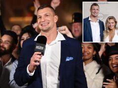 Privado | O co-apresentador de ‘Rockin’ Eve’, Rob Gronkowski, revela quem ele beijará à meia-noite