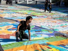 “Para estudantes universitários egípcio-japoneses”… A maior pintura do mundo revelada na Biblioteca de Alexandria (foto)