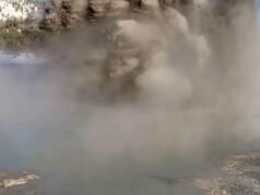 Assista: Erupção de lama na piscina Black Diamond de Yellowstone capturada em vídeo