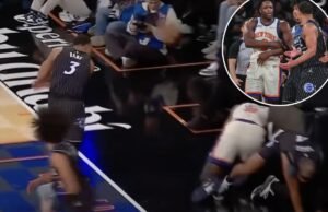 Desmond Bane, do Magic, lança bola em OG Anunoby, do Knicks, em momento ‘hostil’