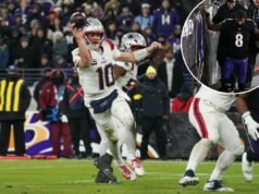 Patriots usam rally para superar Ravens após lesão de Lamar Jackson