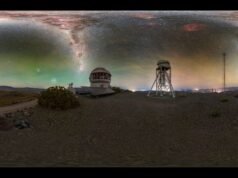 A Via Láctea brilha no Observatório Gemini Sul em 26 de janeiro de 2025.