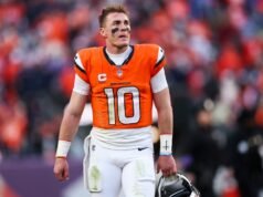 O quarterback do Broncos, Bo Nix, está ferido, o que o exclui do jogo pelo título da AFC