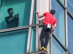 O alpinista Alex Honnold doma o arranha-céu mais alto de Taiwan