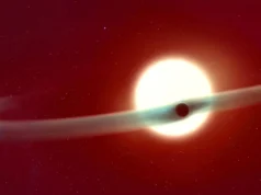 James Webb captura um exoplaneta perdendo sua atmosfera em tempo real