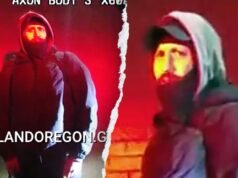 A polícia de Portland divulgou imagens do suspeito que atirou e matou dois policiais