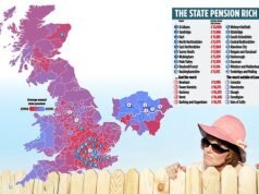 Revelado: Descubra se seus vizinhos têm uma pensão estadual melhor que a sua. Revelamos o pagamento típico em TODAS as partes do Reino Unido – e um local cobra £ 42 mil a mais do que outros a apenas 19 quilômetros de distância