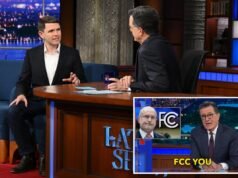 Colbert critica a CBS por cancelar a entrevista de James Talarico por questões regulatórias
