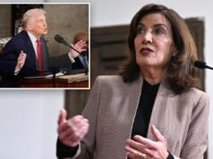 A governadora de Nova York, Kathy Hochul, está pedindo US$ 13,5 bilhões em reembolsos de tarifas após a decisão de Trump da Suprema Corte