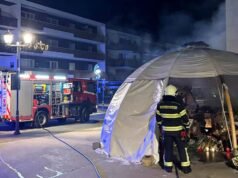 NAS FOTOS | Suíça: Monumento em homenagem aos que morreram no incêndio devastado pelas chamas em Crans-Montana
