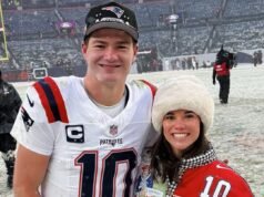 A história de amor de Drake Maye e Ann Michael Maye do New England Patriots
