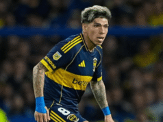 Palacios foi operado e ainda não está confirmado quando voltará a jogar no El Intransigente, do Boca Boca Juniors.