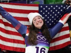 Ashley Farquharson conquistou o bronze, a segunda medalha de luge feminino dos EUA