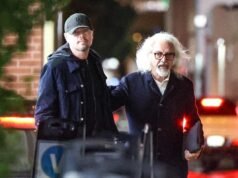 Leonardo DiCaprio e seu ala param no chique restaurante Funke em Los Angeles