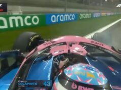 Franco Colapinto derrapou no final dos testes e assustou todo o público da Fórmula 1