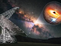 Pulsar ultrarrápido descoberto perto do buraco negro supermassivo da Via Láctea