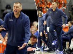 O técnico do Kentucky, Mark Pope, foi pego atacando árbitros no microfone quente após ligação polêmica