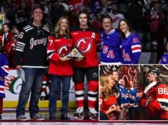 O governador de NJ, Mikie Sherrill, vaiado no jogo dos Devils em homenagem ao ouro olímpico de Jack Hughes