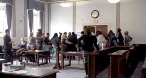 Uma briga no tribunal eclodiu após a sentença pela morte a tiros de um adolescente de Ohio