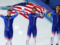 Olimpíadas: Seleção dos EUA ganha prata na patinação de velocidade por equipes masculinas