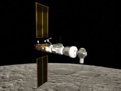 Qual é o significado de uma estação espacial orbitando a lua?