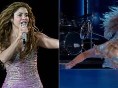 A queda de Shakira no palco durante um show em El Salvador continua