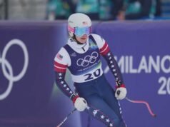 Jockey Wiles, nativo de Oregon, terminou em 4º lugar na corrida olímpica de downhill