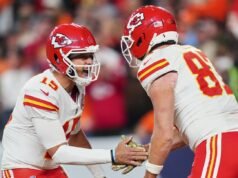 O restaurante Patrick Mahomes/Travis Kelce 1587 Prime está enfrentando um processo de direitos autorais