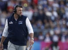 Mike Vrabel errou ao não acertar dois após o primeiro touchdown dos Patriots