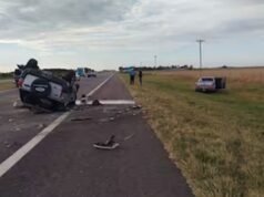 No início do fim de semana prolongado de carnaval, um homem de 20 anos morreu em uma colisão frontal na Rota 2.