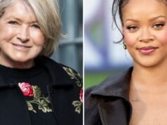 Rihanna e Martha Stewart carregavam bolsas de couro pretas