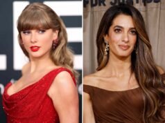Taylor Swift trocou suas botas glamorosas por esses tênis casuais e atemporais que Amal Clooney também usou