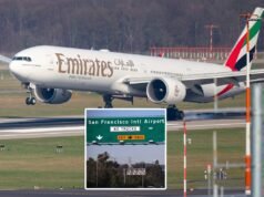 São Francisco dá as boas-vindas ao primeiro voo direto da Emirates vindo do Oriente Médio desde o início da guerra no Irã