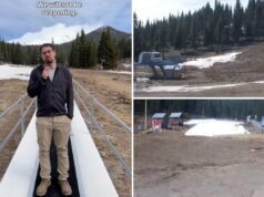 O parque de esqui Mt Shasta fecha pela manhã devido à falta de neve